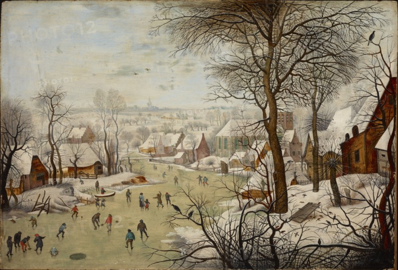 Winter landscape with a Bird Trap, 1631.
