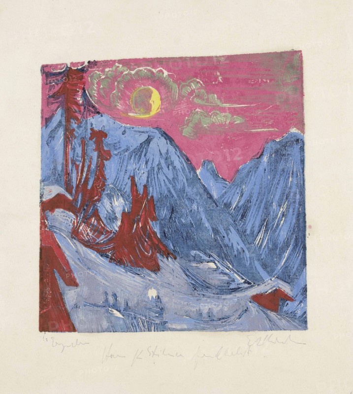 Winter Night with Moon, 1919.