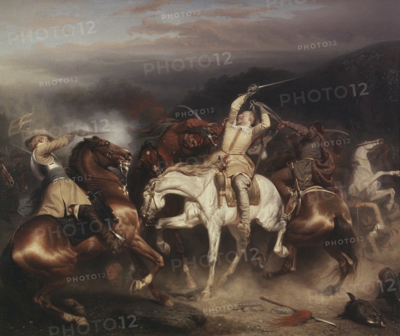King Gustav II Adolf of Sweden (1594-1632) at Stuhm, 1854.