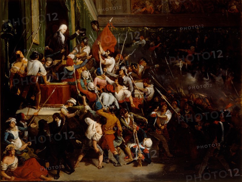 François Antoine de Boissy d'Anglas saluting Jean Féraud's head during the Prairial uprising, 1831.