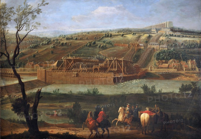 Machine of Marly and the Louveciennes Aqueduct, 1723.
