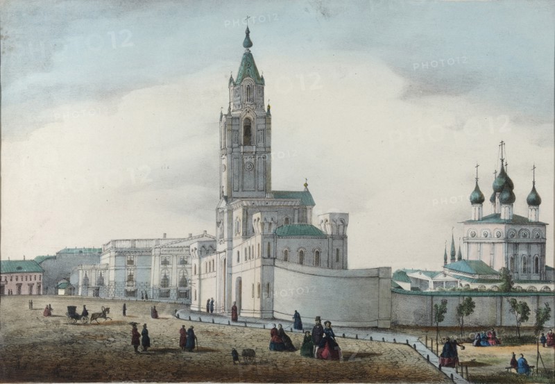 The Passion (Strastnoy) Monastery in Moscow, 1865.