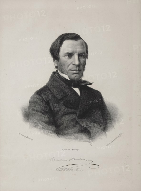 Portrait of the historian and journalist Michail Petrovich Pogodin (1800-1875), 1860s.