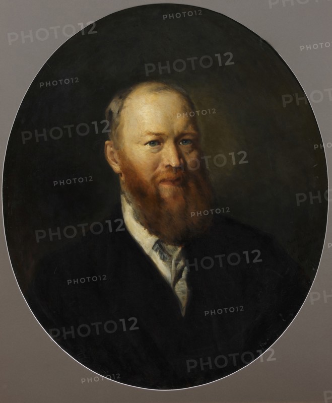 Portrait of the Dramatist Alexander Nikolayevich Ostrovsky (1823-1886), 1860s.