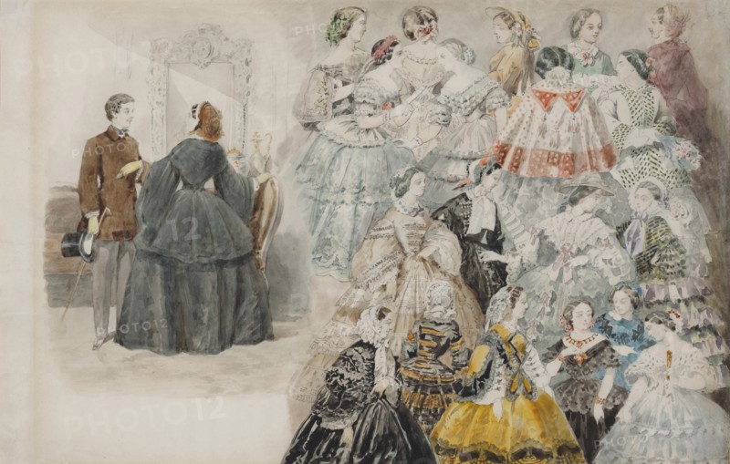 Ladies Fashion, End 1840s.
