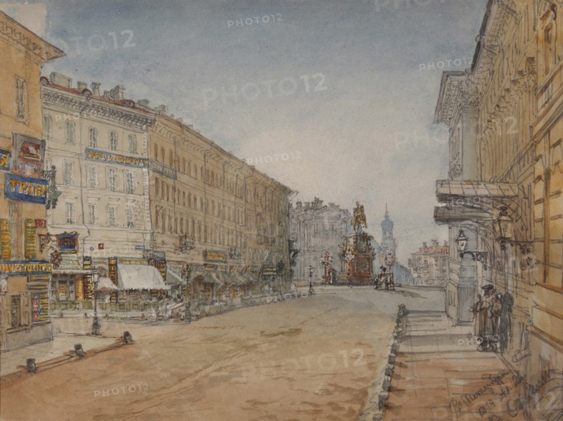 Voznesensky Prospekt in Saint Petersburg, 1859.