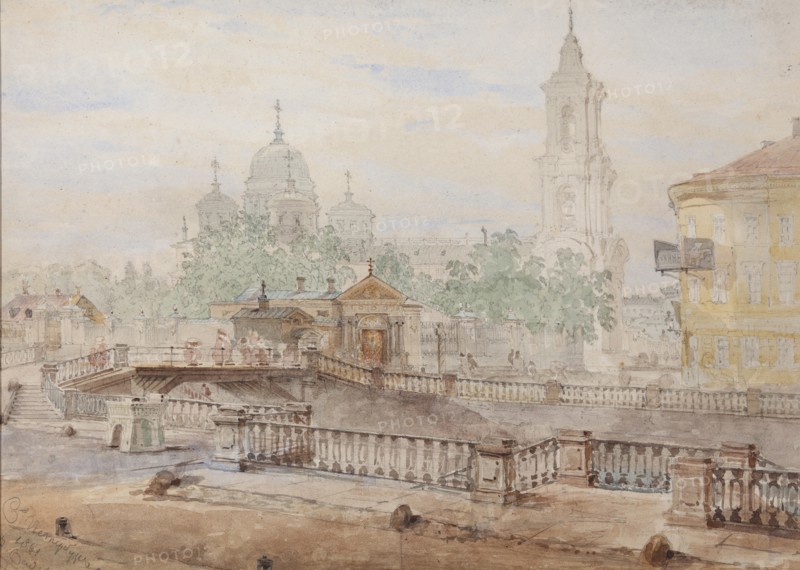 The Voznesensky Bridge over the Catherine Canal, 1861.