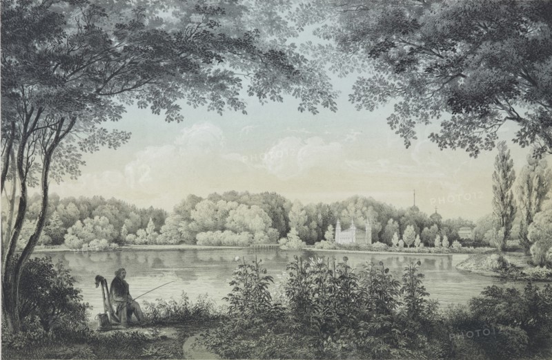 View of the Shablykino Estate, 1840.