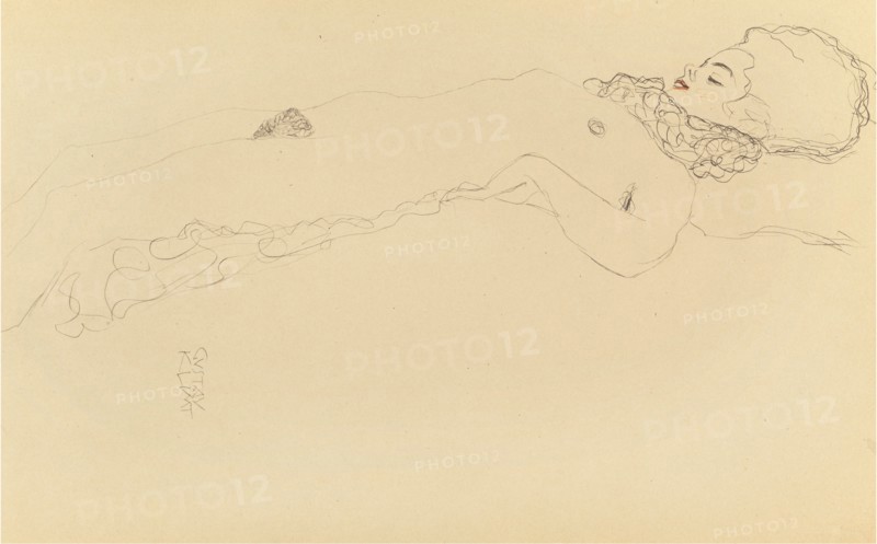 Nude lying.