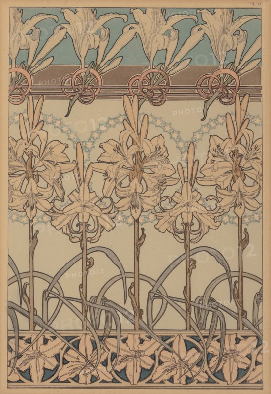 Textile design, c. 1900.