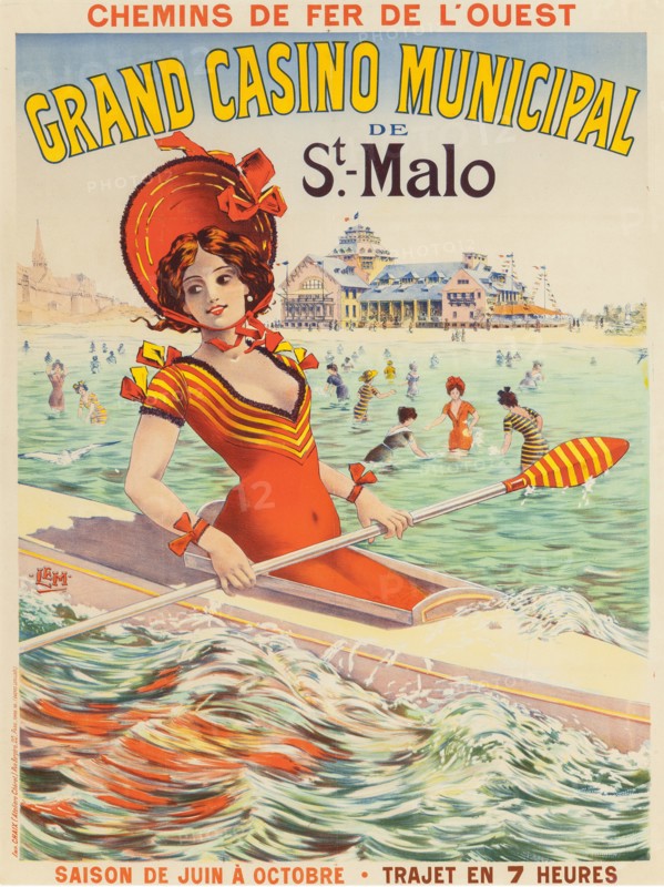 Grand Casino Municipal de St. Malo , 1890s.