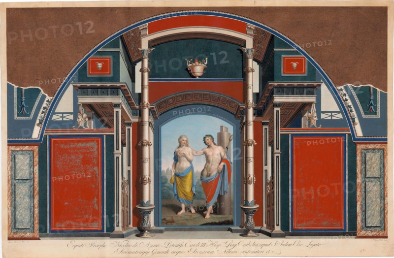 Sheet from a series on the wall decorations of the Villa Negroni in Rome. Plate VII: Bacchus and Ari