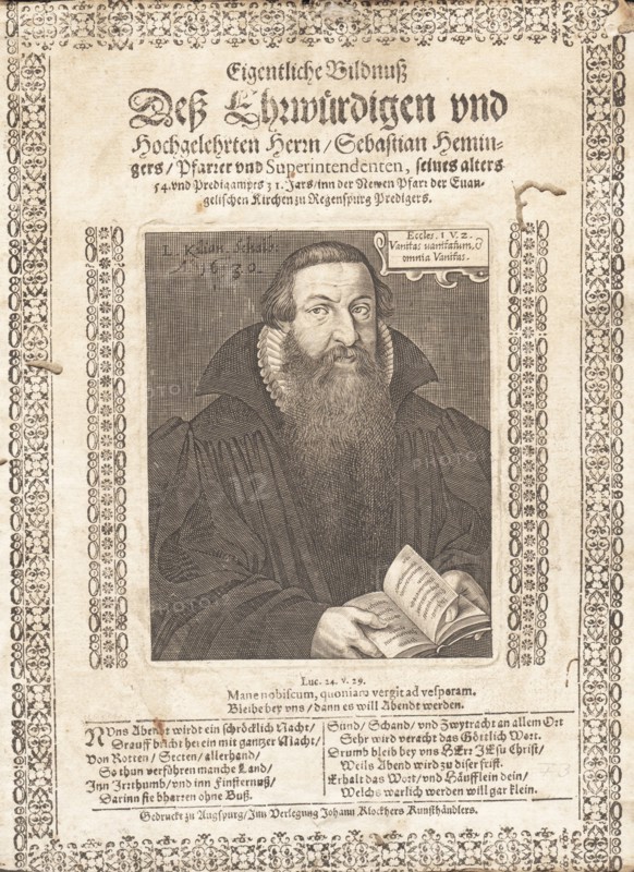 Portrait of Sebastian Hemminger (1577-1628) , 1631.
