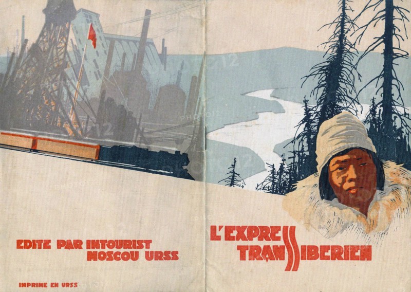 Transsiberian express (Brochure of the Intourist company), 1931.
