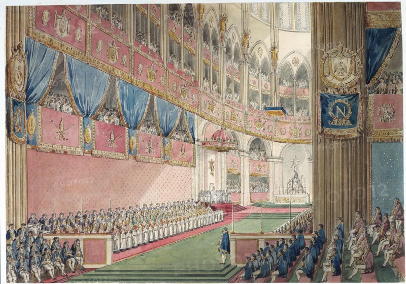 The Coronation Ceremony. The offerings, 1804.