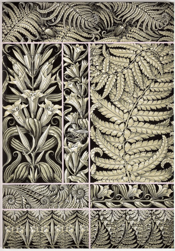 The plant ornaments, c. 1890.