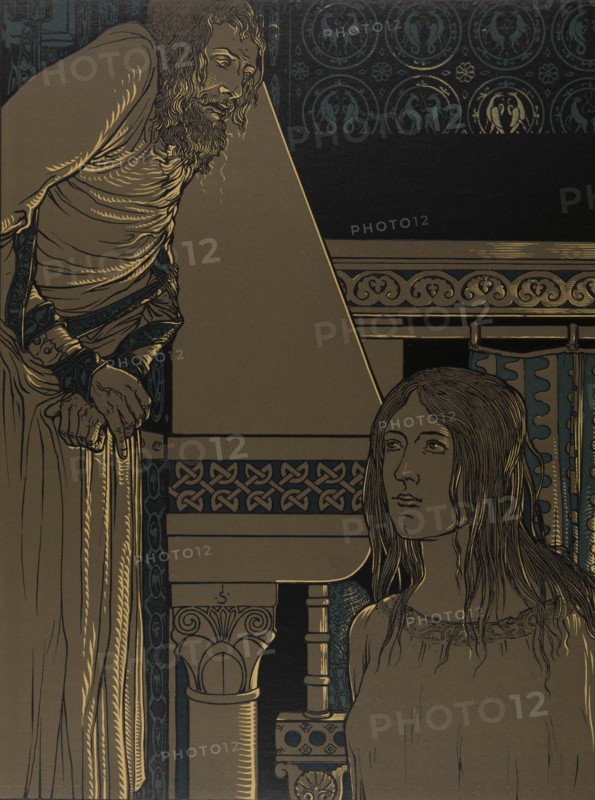 Illustration The Nibelungs, 1898-1901.