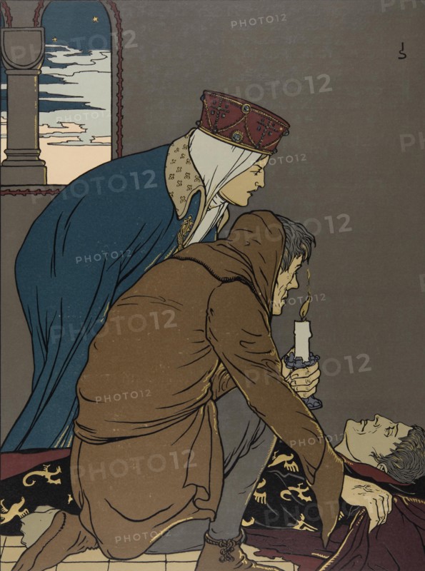 Illustration The Nibelungs, 1898-1901.
