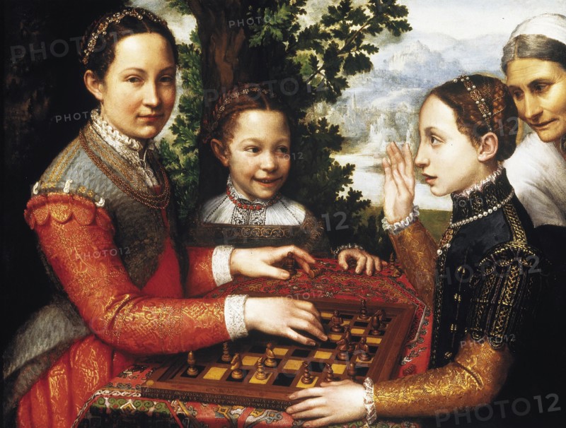 The Chess Game (Portrait of the artist's sisters playing chess), 1555.