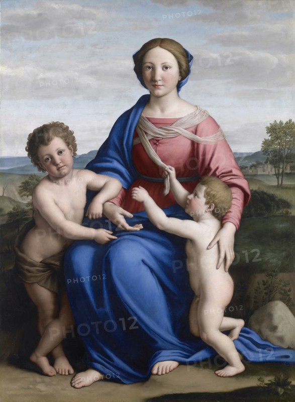 The Virgin and Christ Child with Saint John the Baptist as a Boy  , Between 1645 and 1655.