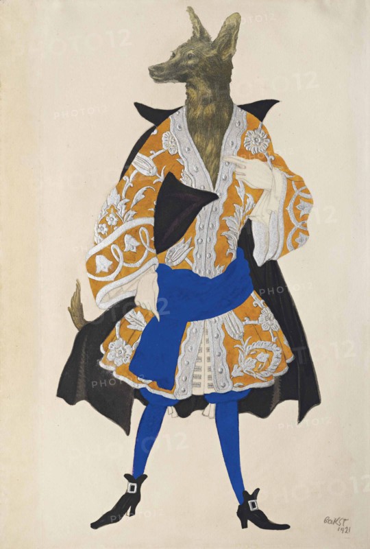 Costume design for the ballet Sleeping Beauty by P. Tchaikovsky, 1921.