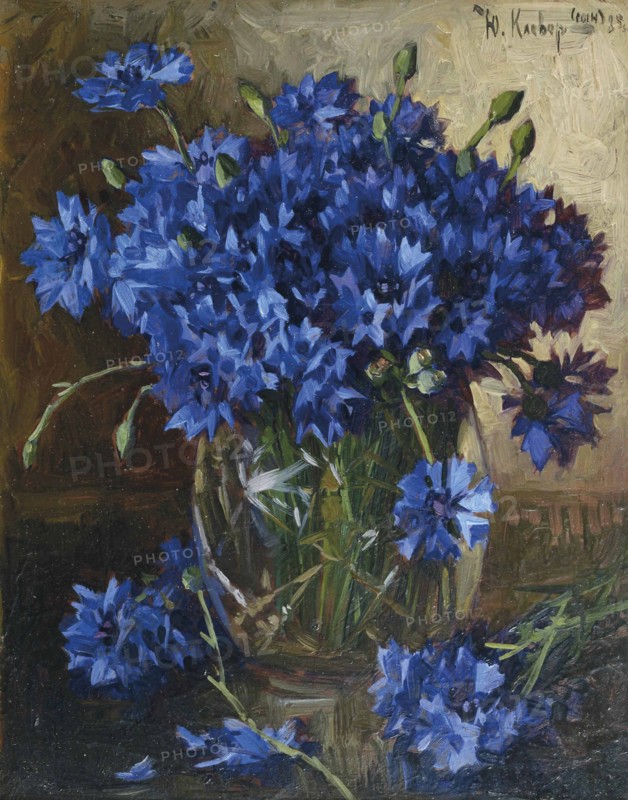 Bouquet of cornflowers, 1935.