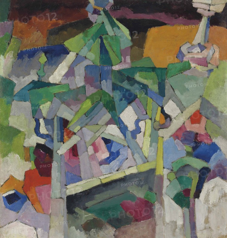 Landscape with bridge, Kislovodsk, 1913.