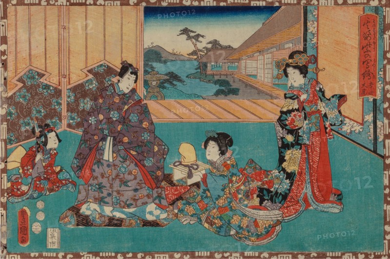 From the series Sono sugata yukari no utsushi-e (Magic Lantern Slides of That Romantic Purple Figure