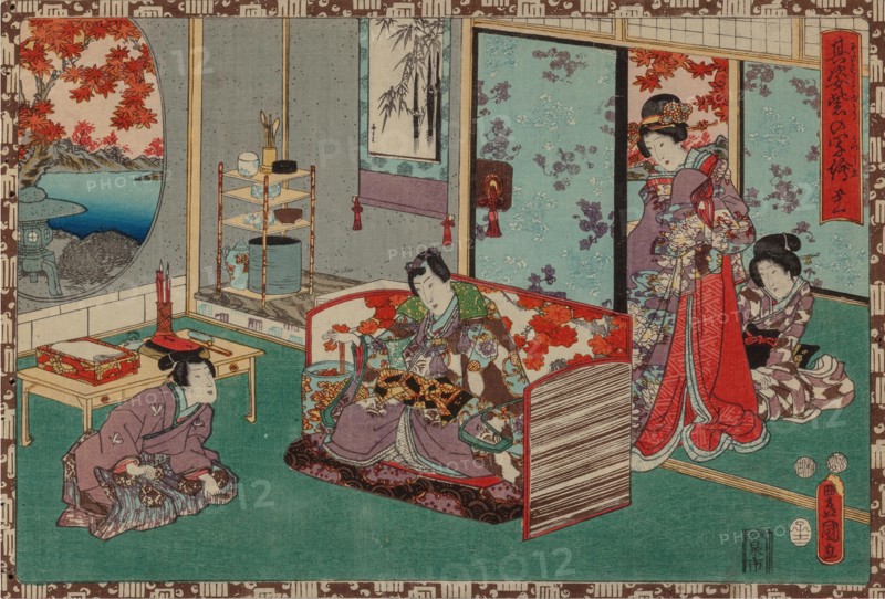 From the series Sono sugata yukari no utsushi-e (Magic Lantern Slides of That Romantic Purple Figure