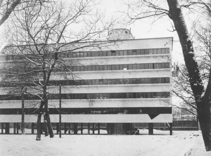 The Narkomfin Building in Moscow, 1928-1929.