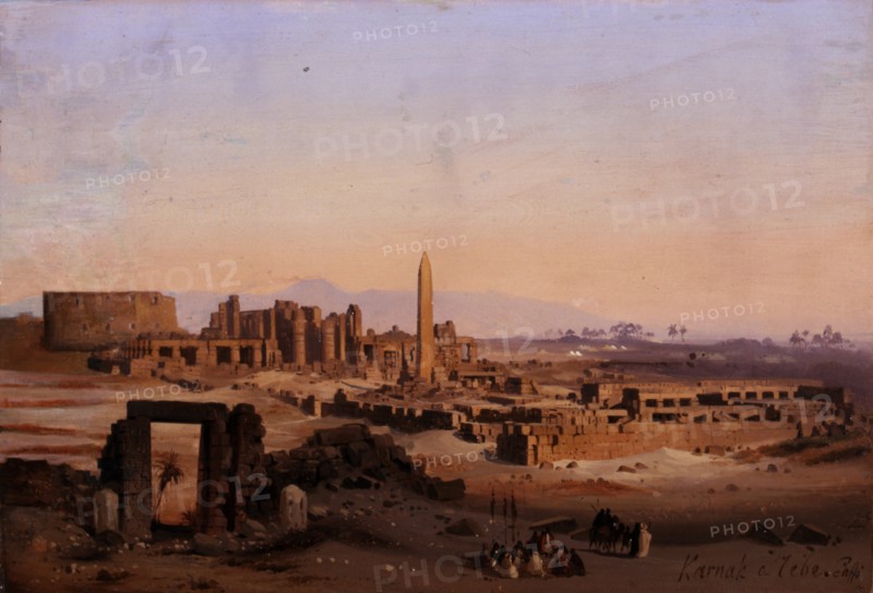 Egypt. Karnak in Thebes, 1843.