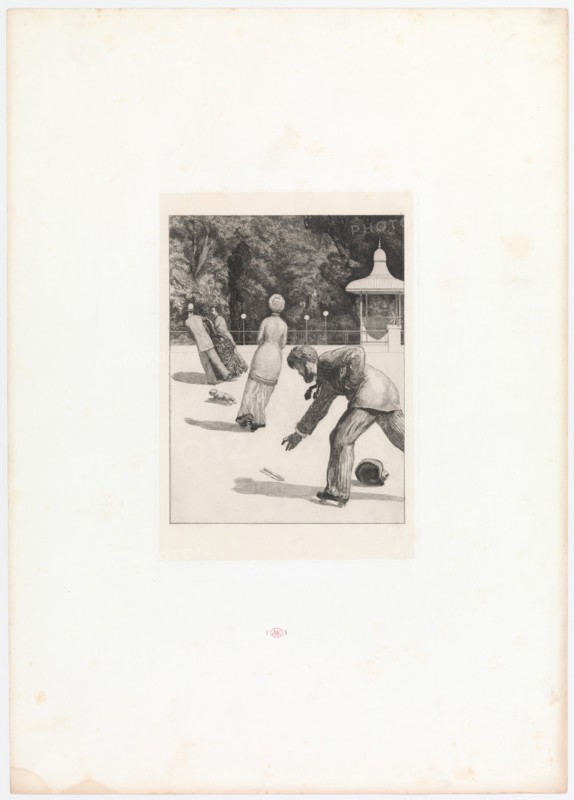 Action. (Opus VI, Plate 2 from Paraphrase on the Finding of a Glove), 1881.