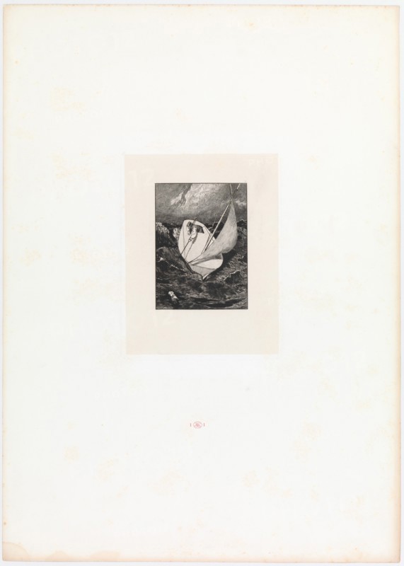 Rescue. (Opus VI, Plate 6 from Paraphrase on the Finding of a Glove), 1881.