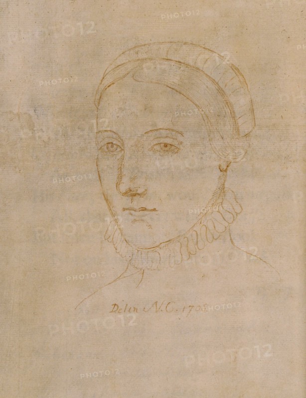 Portrait of Anne Hathaway (1555/6-1623), the wife of William Shakespeare, 1708.