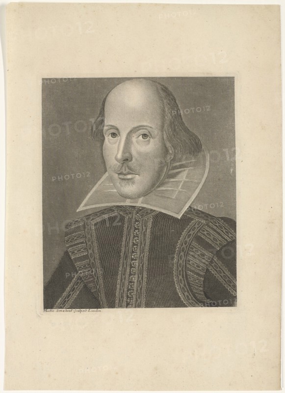Portrait of William Shakespeare (1564-1616), ca 1625.