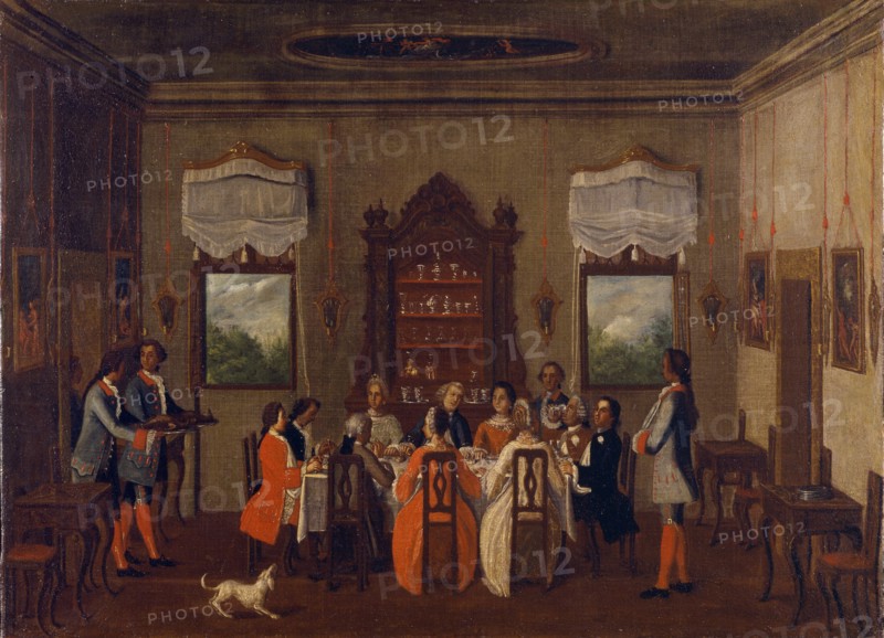 Breakfast in the villa, Between 1760 and 1799.