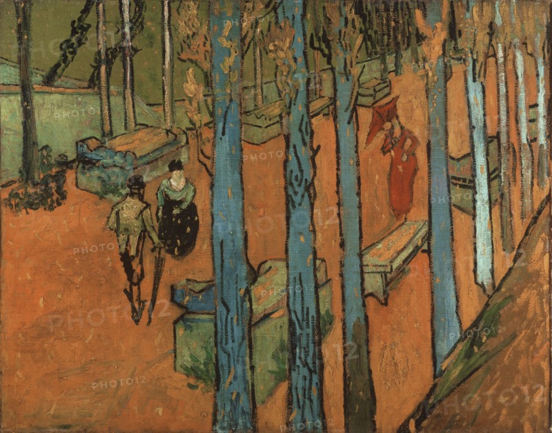 Falling leaves (Les Alyscamps), 1888.