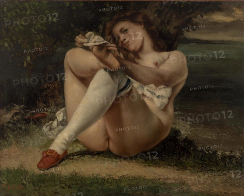 Woman with White Stockings (La Femme aux bas blancs) , 1861.