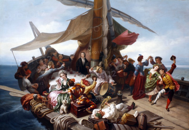 La barca dei comici:: the Carlo Goldoni's journey from Rimini to Chioggia, ca 1855.