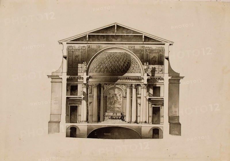Project of the Maltese Chapel at the Vorontsov Palace in Saint Petersburg, 1798-1800.