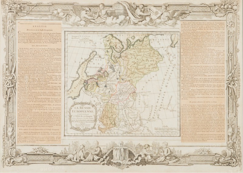 Map of the European Russia, 1766.