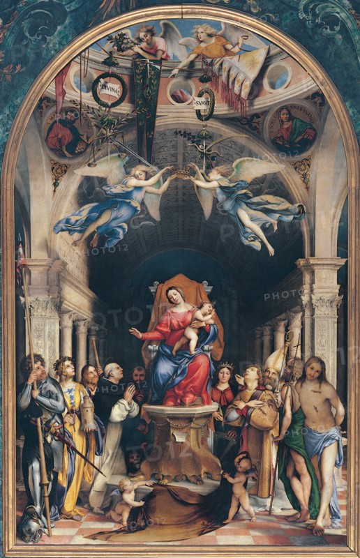 Virgin and Child Enthroned with Saints , 1513-1516.