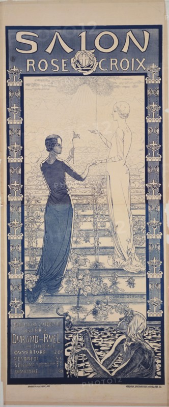 Poster for the First Salon de la Rose + Croix, 1892.