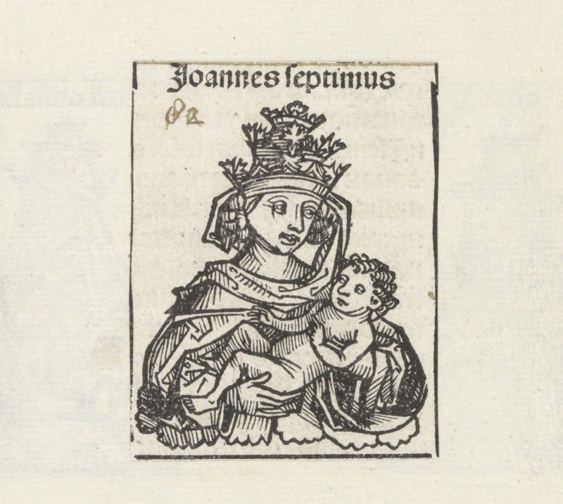 Pope Joan (from the Schedel's Chronicle of the World), 1493.