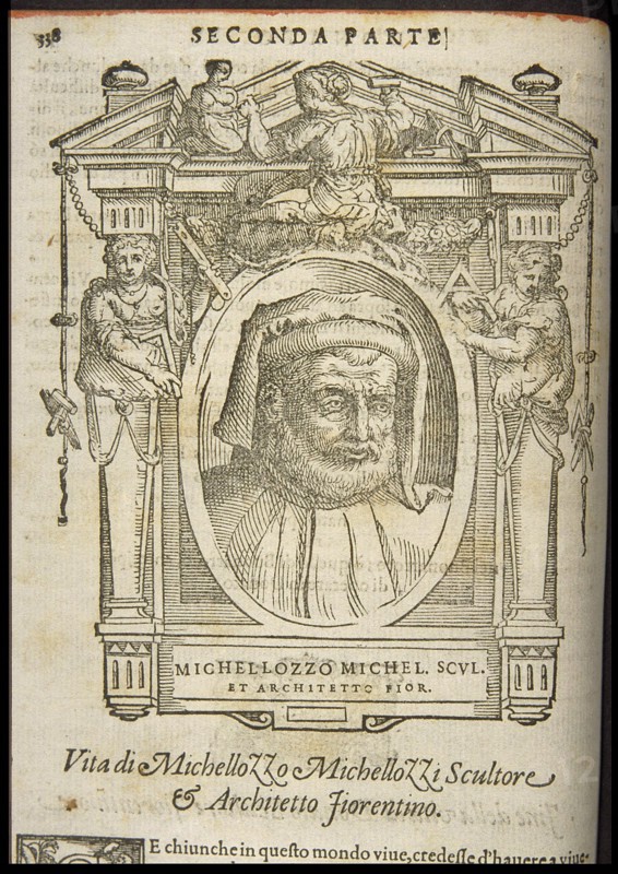 Michelozzo di Bartolomeo Michelozzi. From: Giorgio Vasari, The Lives of the Most Excellent Italian P