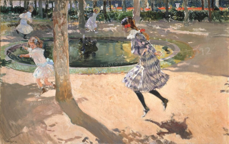 Skipping rope. La Granja, 1907.