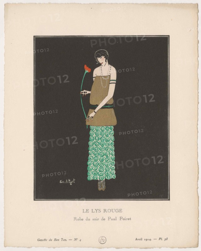 Le Lys rouge. From Gazette du Bon Ton, 1914.