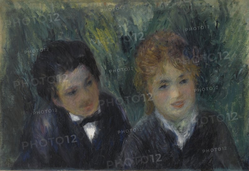 Portrait d'un jeune homme et d'une jeune fille, 1875-1880.