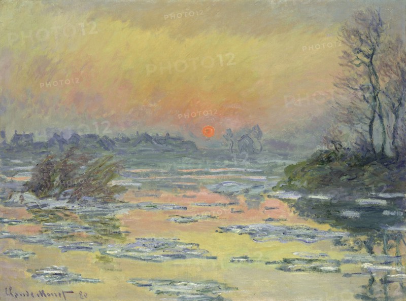 Coucher de Soleil sur la Seine (Sunset on the Seine), 1880.