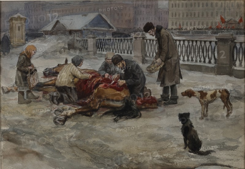Hungry years in Petrograd, 1919.